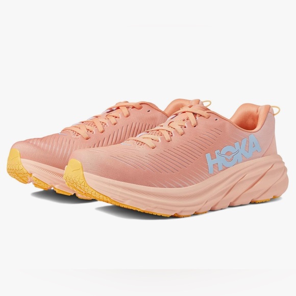 Hoka Shoes - Hoka One One| Women's,Rincon 3 Road Running Sneakers (Shell Coral/Peach Parfait